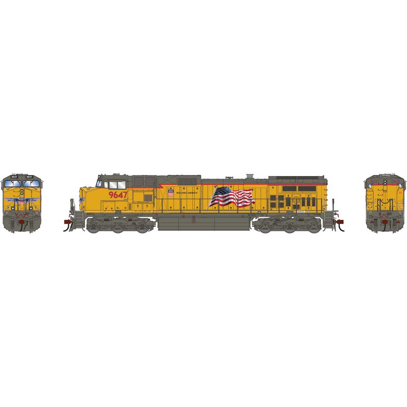 HO GE Dash 9-44CW Locomotive, UP #9647