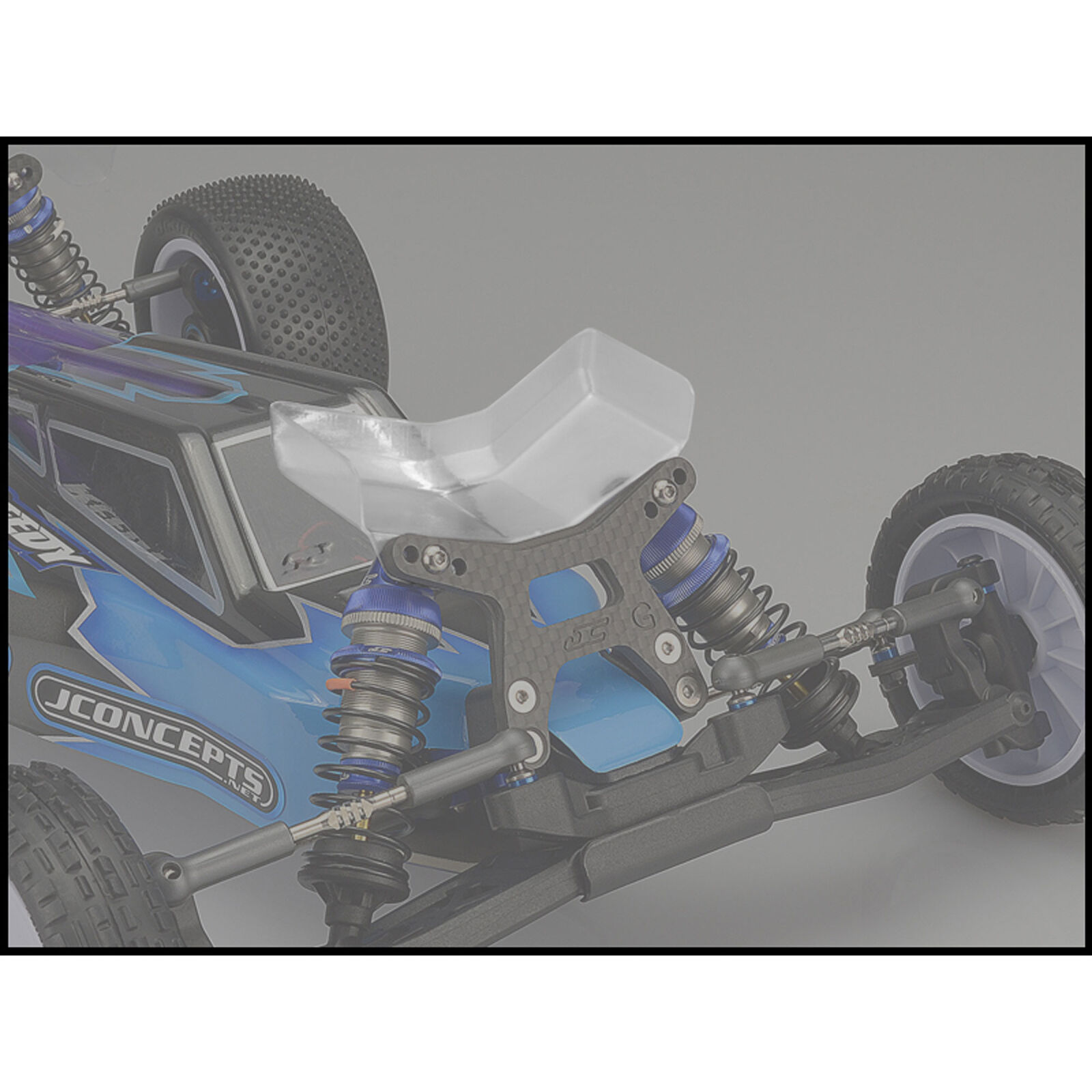 1/10 Aero Front Clear Wing, Gullwing Front Arm, Narrow (2): B6, B6D