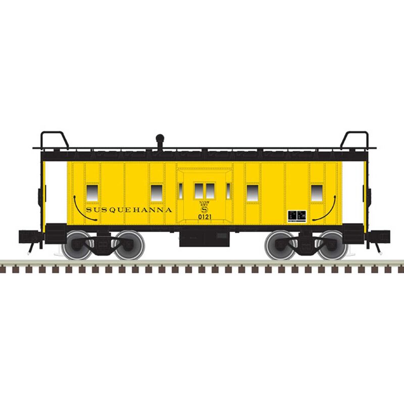 O Bay Window Caboose NYSW 121, Yellow/Black