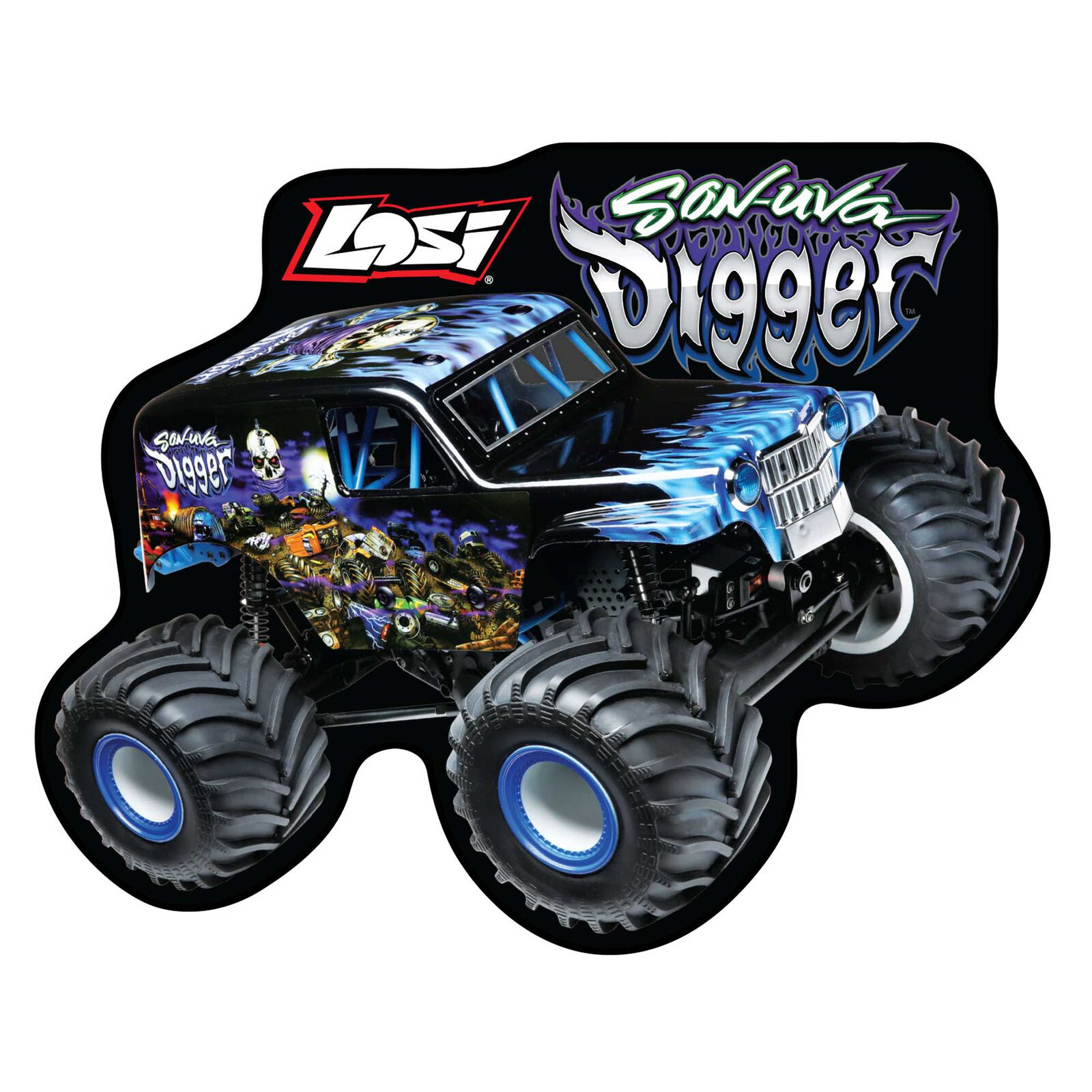 Losi Son-uva Digger Sticker