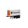 HO RTR 20' Chassis w  Reefer Container HLXU
