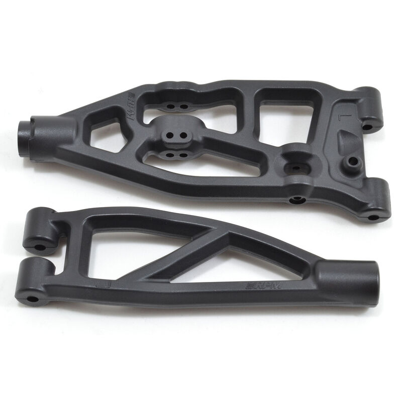 Front Left Upper & Lower A-arms: ARRMA V5 6S BLX & EXB Trucks, Black