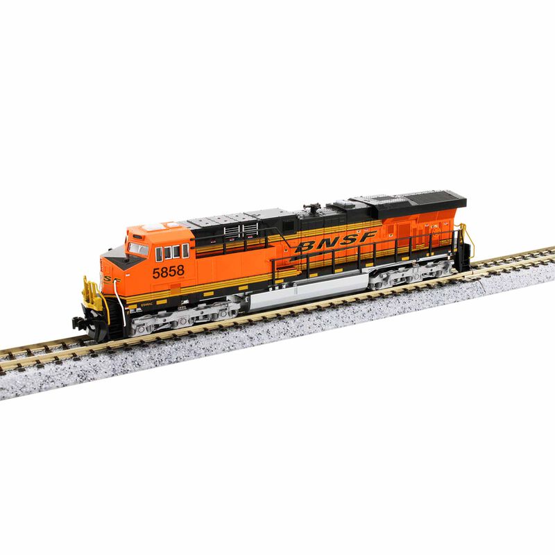 Kato USA, Inc. N ES44AC Locomotive, Burlington Northern Santa Fe "Swoosh" #5858 with DCC