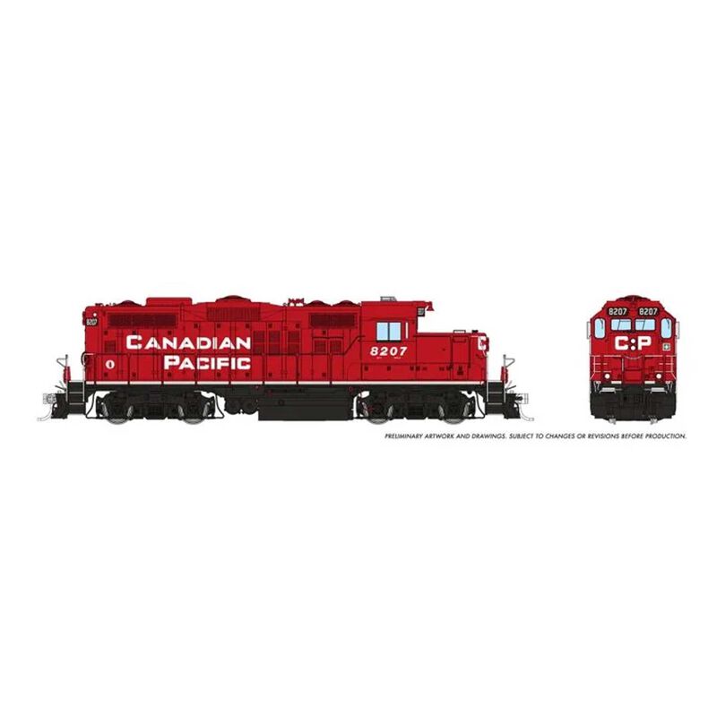 HO GP9u DC/Silent: CP - Block w/o Beaver: #8207
