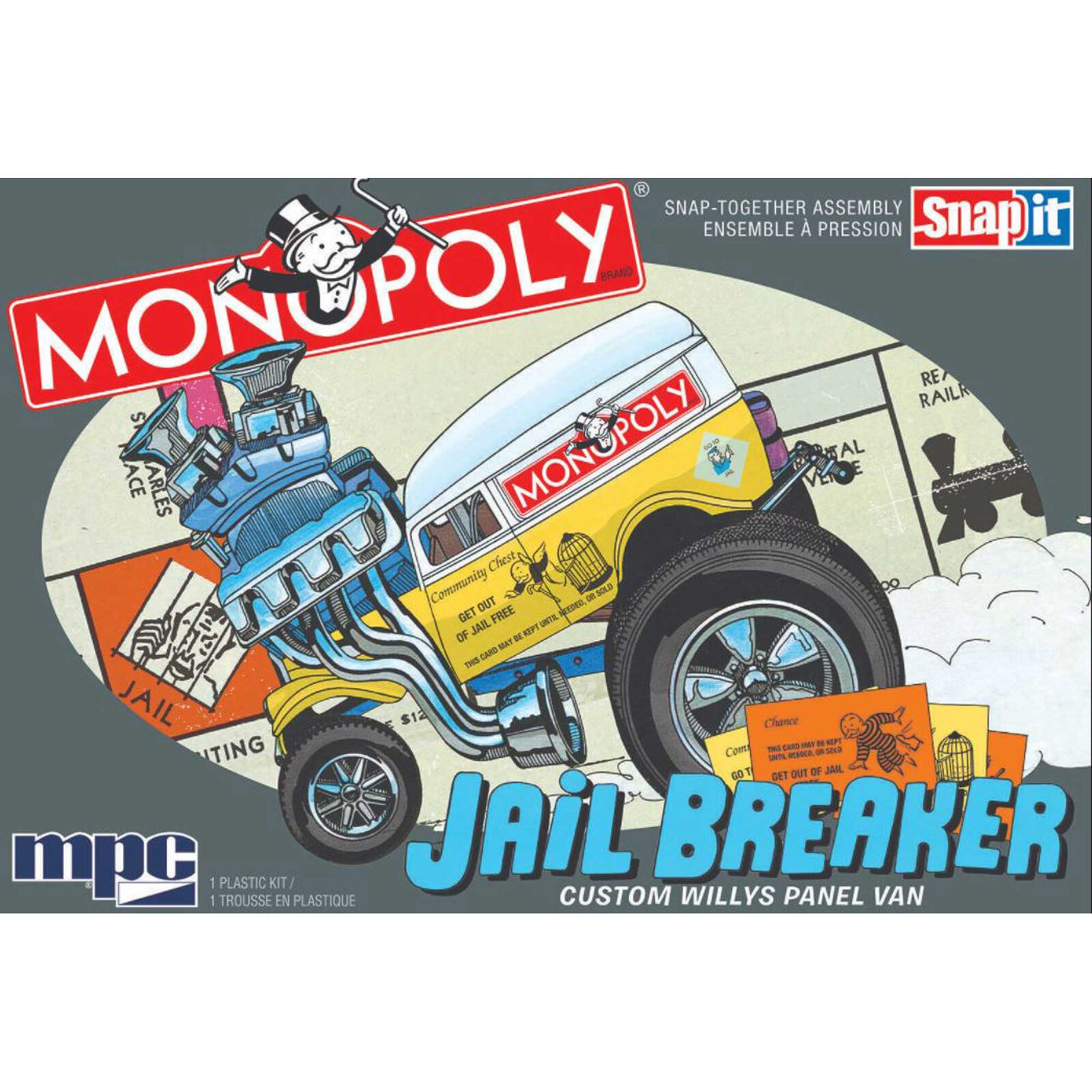 1/25 Monopoly Jail Breaker Custom Willy's Panel Snap Kit