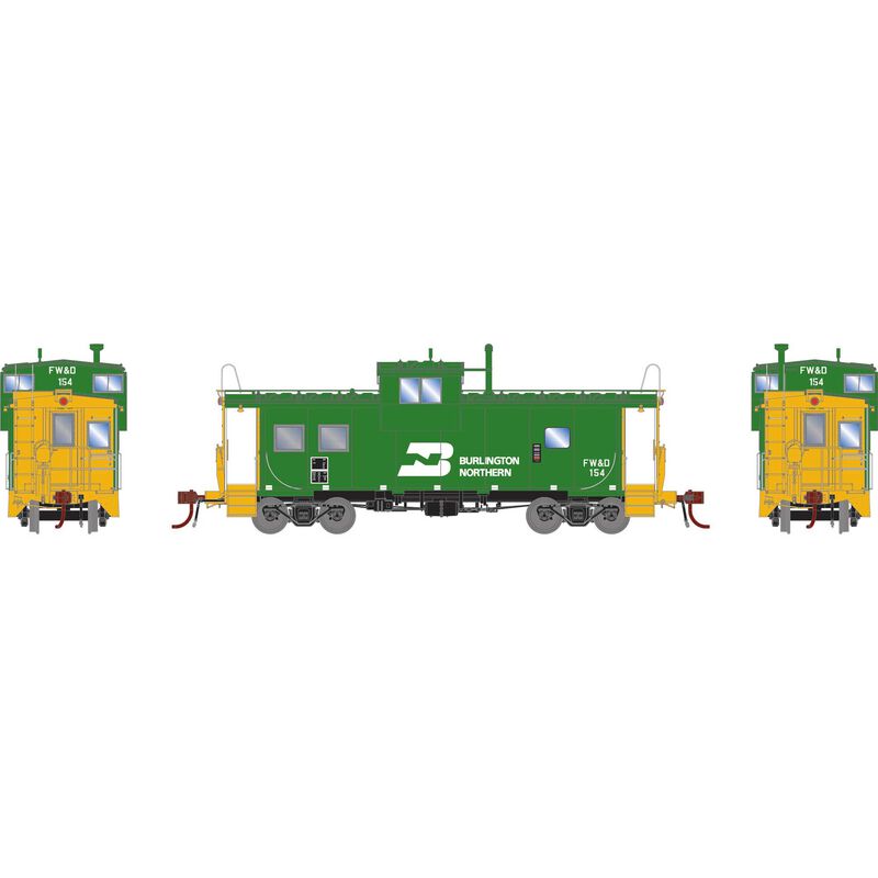 HO GEN ICC Caboose with Lights & Sound, FWD #154
