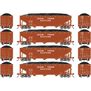 HO 40' Offset Coal Hopper with Load, GTW #1 (4)