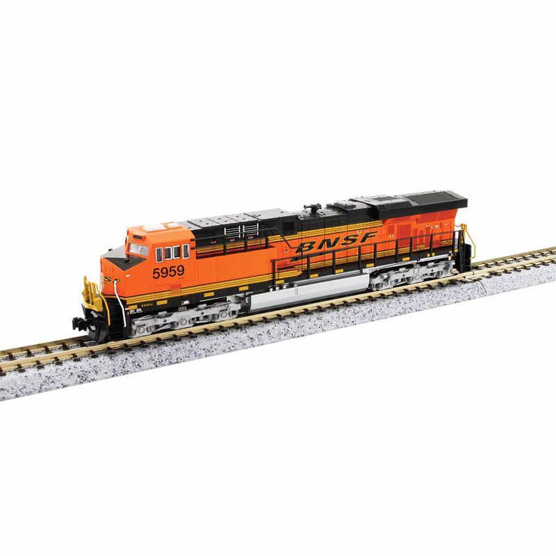 Kato USA, Inc. N ES44AC Locomotive, Burlington Northern Santa Fe "Swoosh" #5859 with DCC