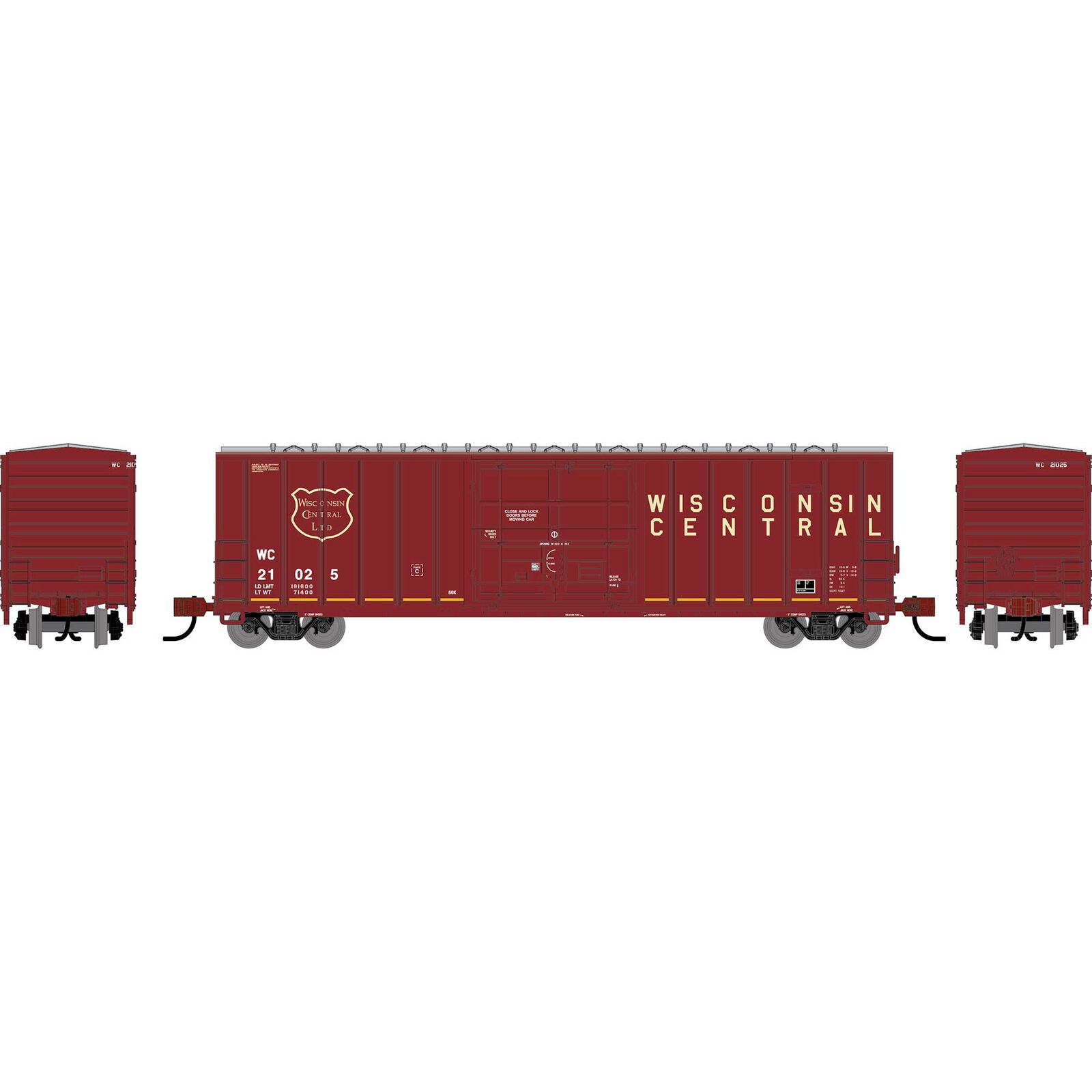 N ATH 50' FMC 5327 12' Plug Door Box Car, WC #21025