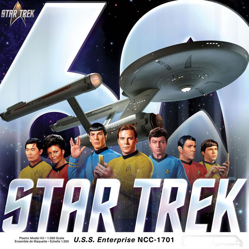 AMT 1/350 U.S.S. Enterprise Model Kit, Star Trek: The Original Series, 60th Anniversary Edition
