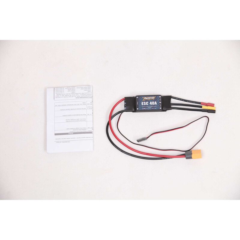 40A ESC  Predator ESC w Brake ASW-17 Glider 2500mm