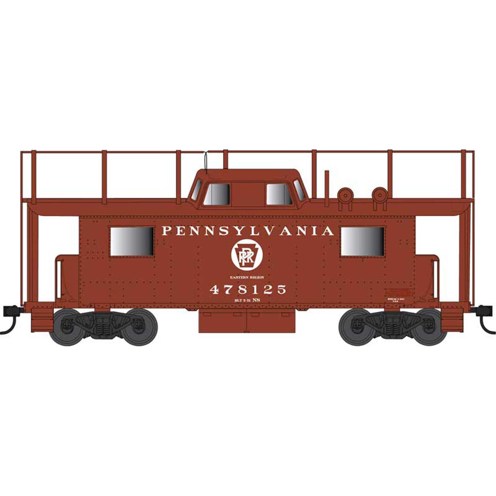 HO N8 Caboose PRR/CK Eastern Reg with Antenna #478125