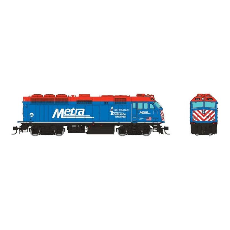 N F40PHM-2 (DC/Silent): Metra - Blue Scheme / OL: #214