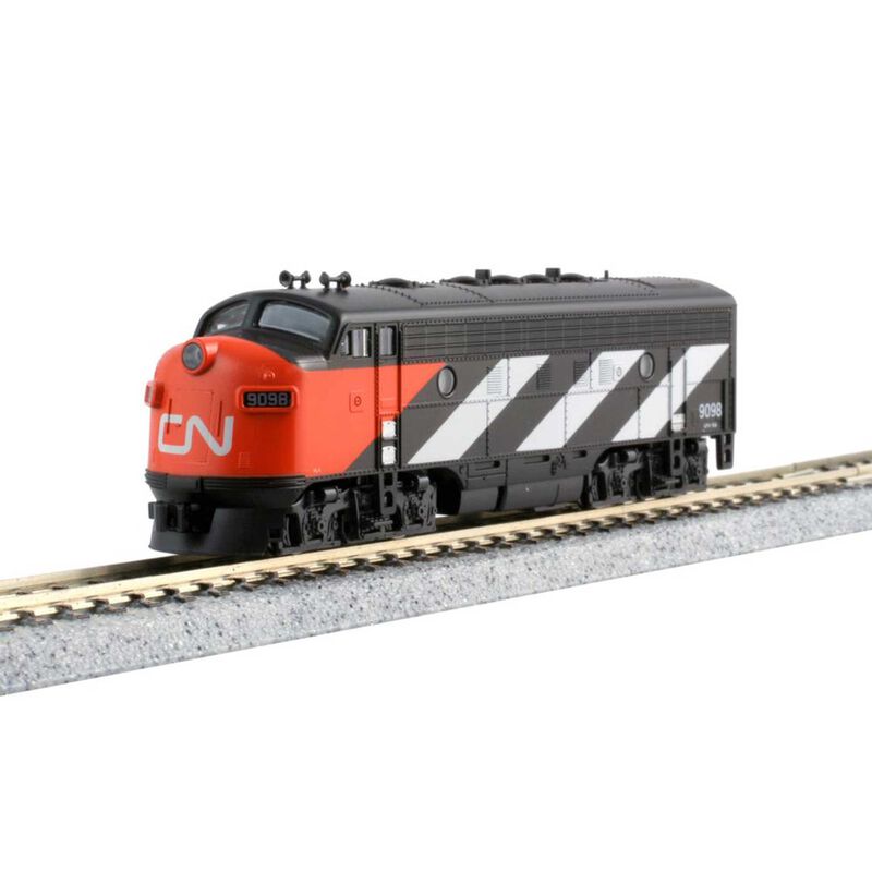 N EMD F7A & F7B 2-Locomotive Set -CN #9080 + #9057