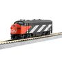 N EMD F7A & F7B 2-Locomotive Set -CN #9080 + #9057