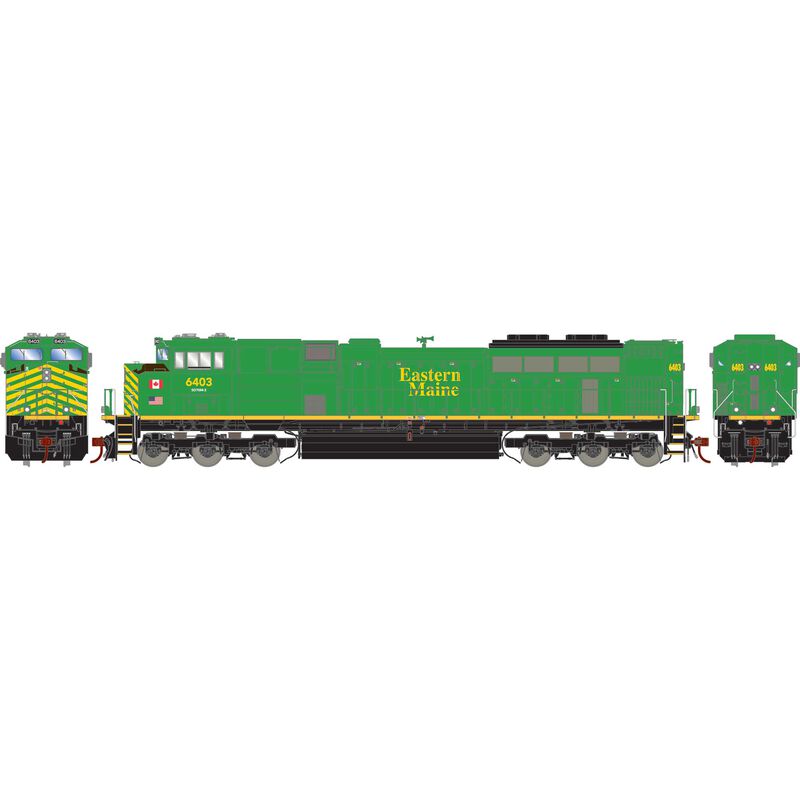 HO SD70M-2 Locomotive with DCC & Sound, Eastern Maine NBSR #6403