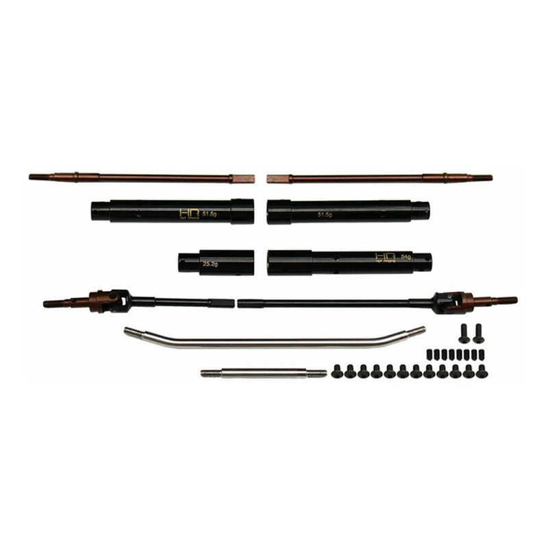 20mm Wide Brass Axle Tube Set: PRO