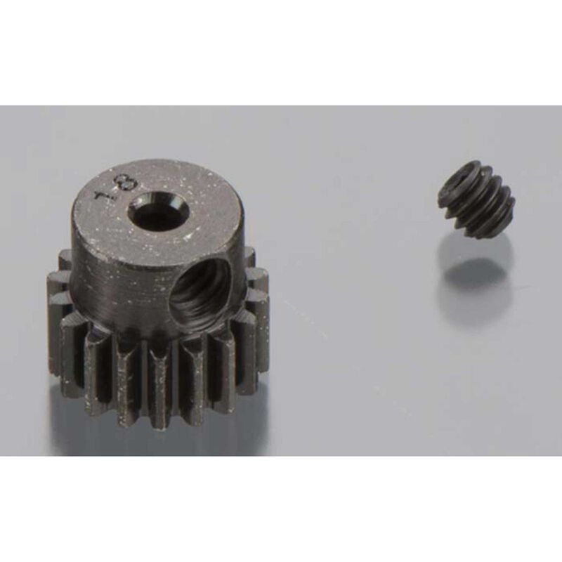 Hard Blackened Steel Mini Pinion 2mm, .5 Mod 18T
