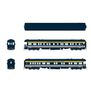 HO Scale C&O Heavyweight 5-Car Passenger Set, Tri-Color Scheme