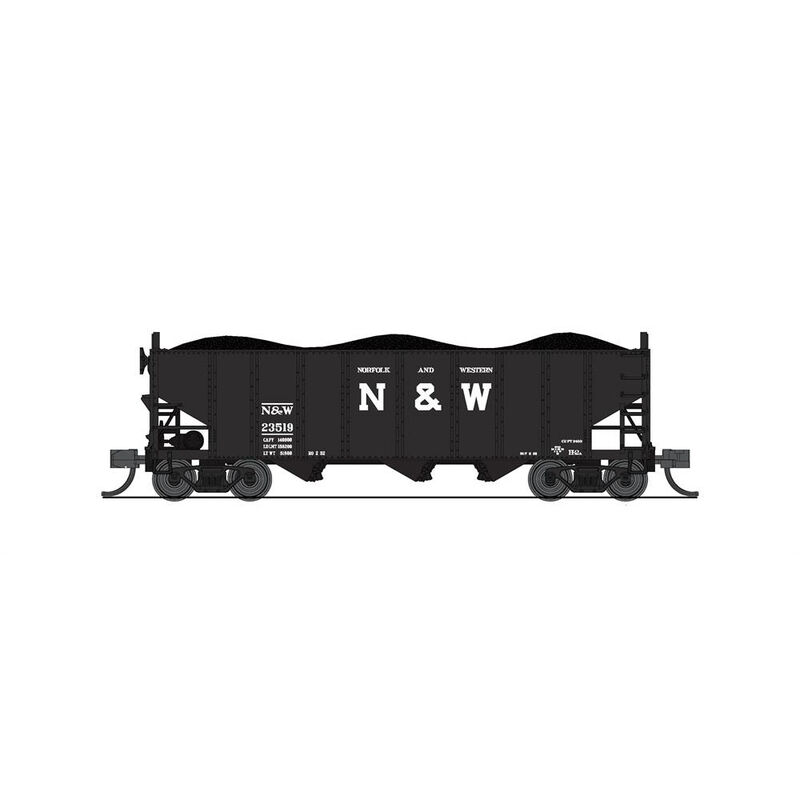 N H2a Hopper, N&W (2-pack B)