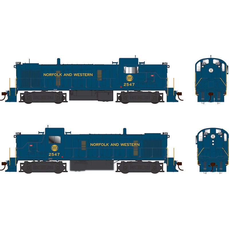 HO ALCo RS-3 DCC with Sound N&W #2547