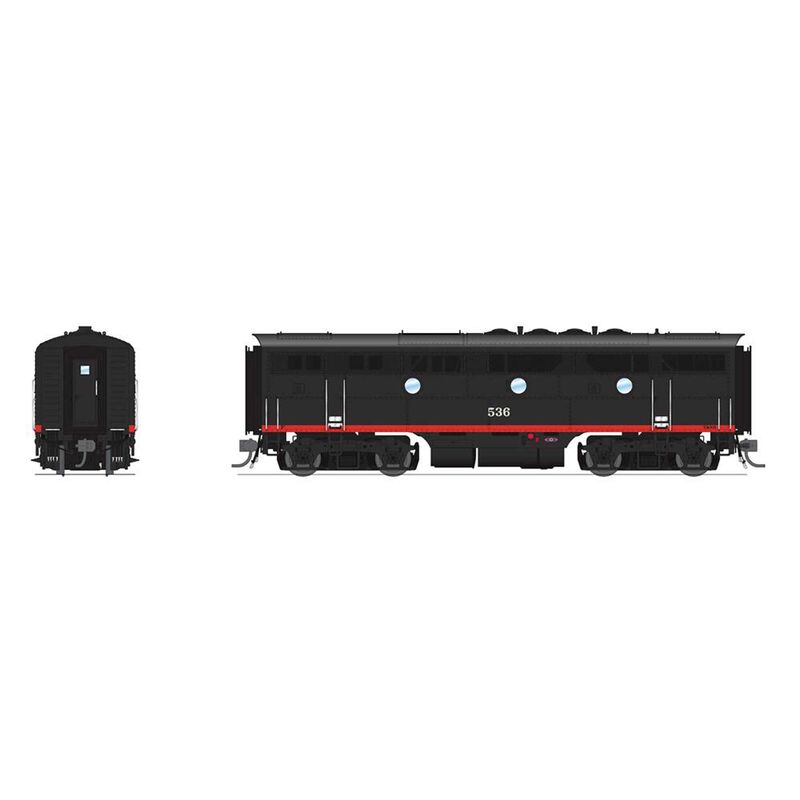 HO EMD F3B Locomotive, SP 537, Black Widow with Paragon4