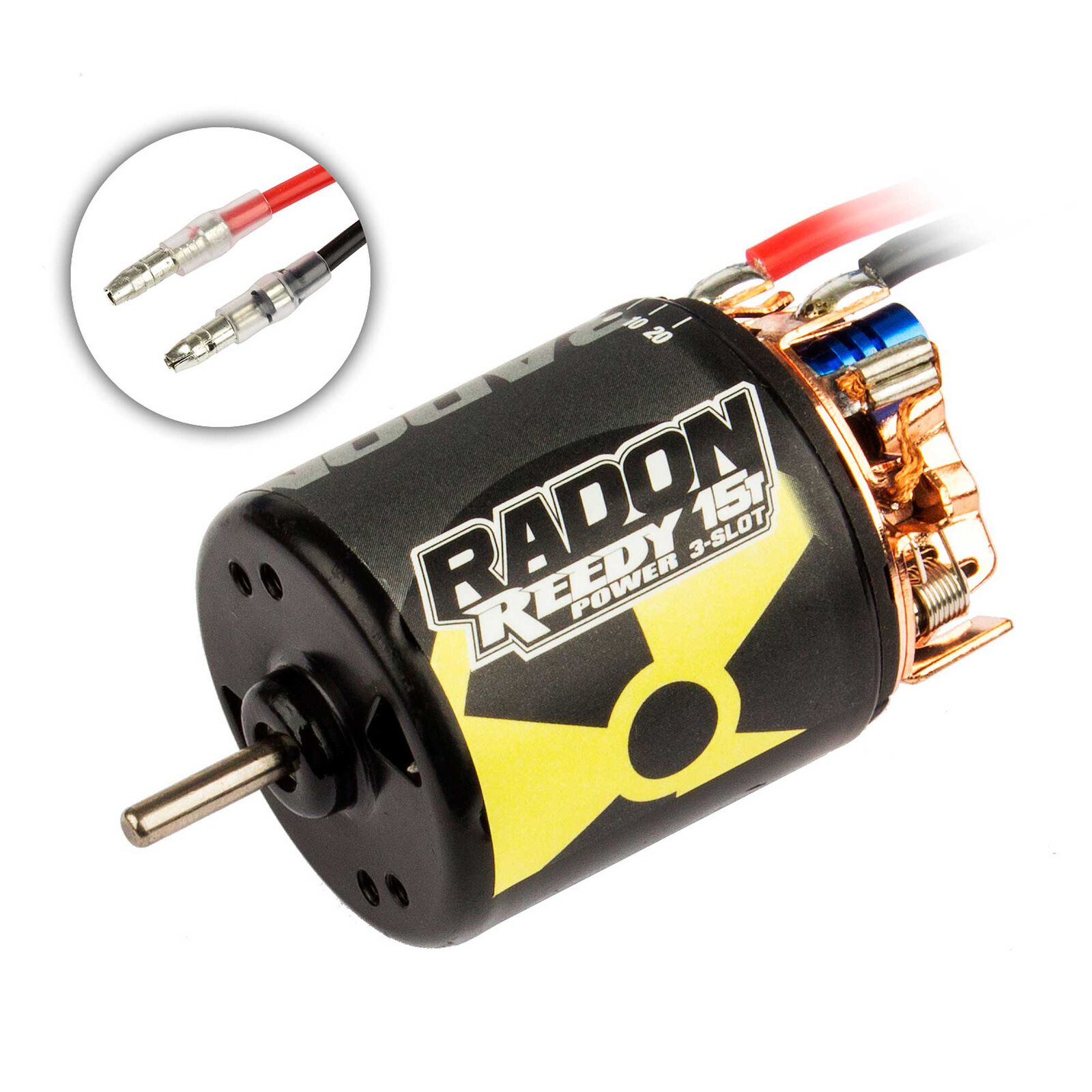 Reedy Radon 2 3-Slot 4100Kv Brushed Motor, 15T: 3.5mm Bullet