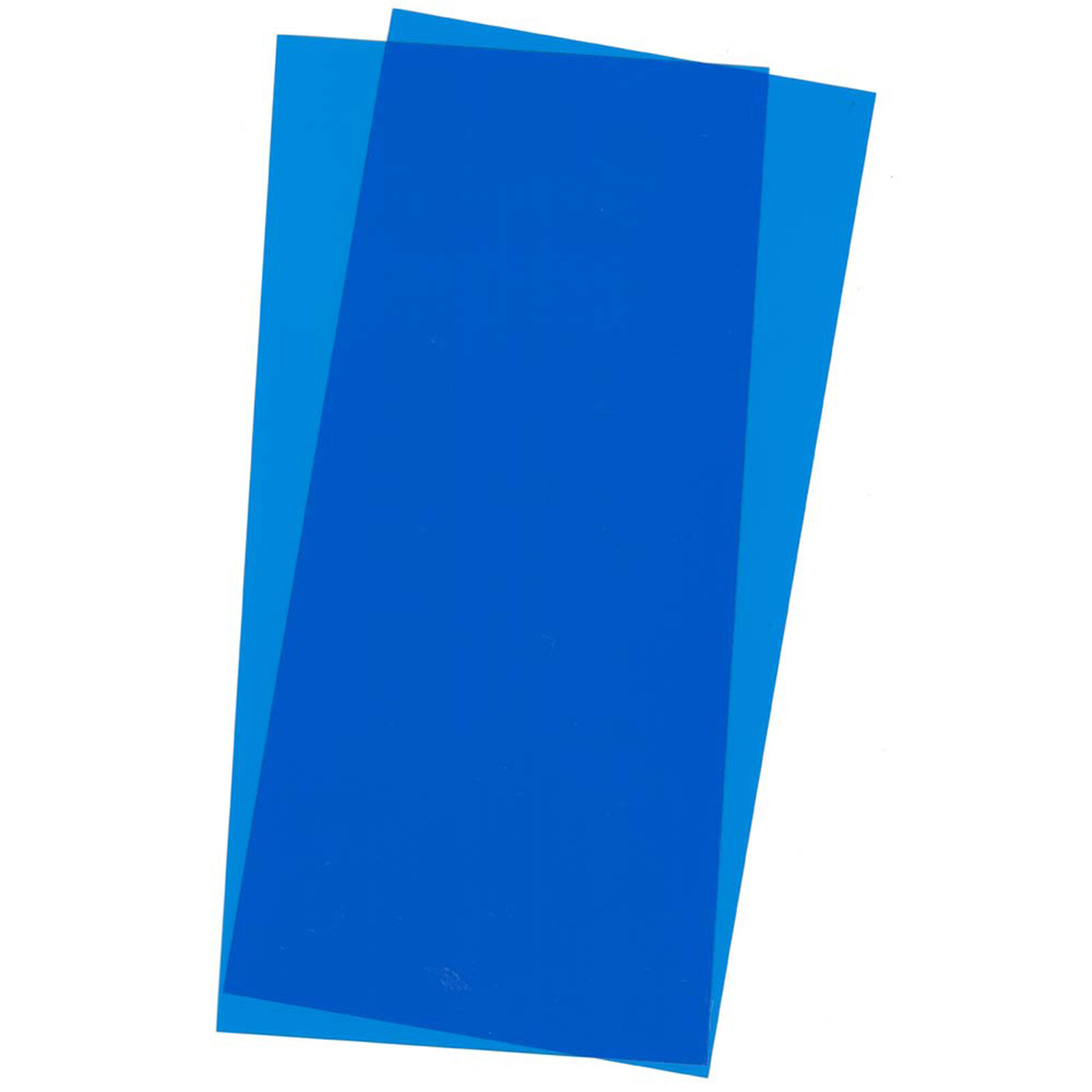 Blue Transparent Sheet 6X12X.010 2 pc