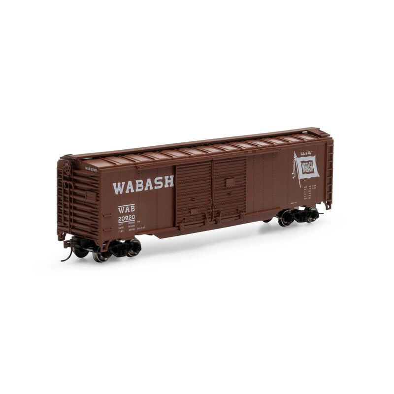 HO PS-1 Double Sliding Door Box Car, WAB 'Flag', #20920