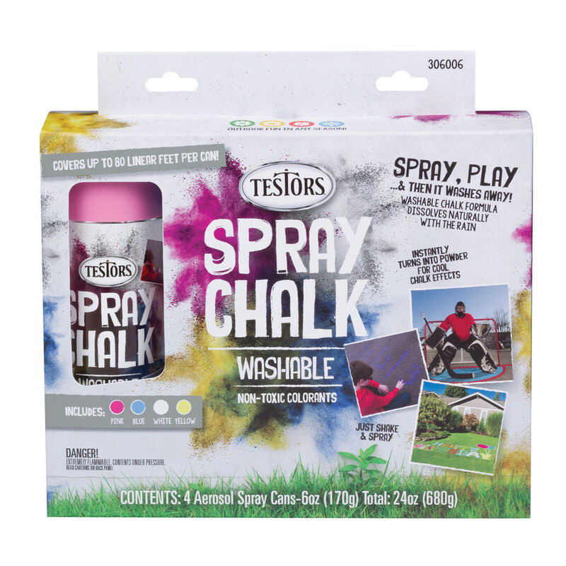 Testors Spray Chalk: 4 Color Set