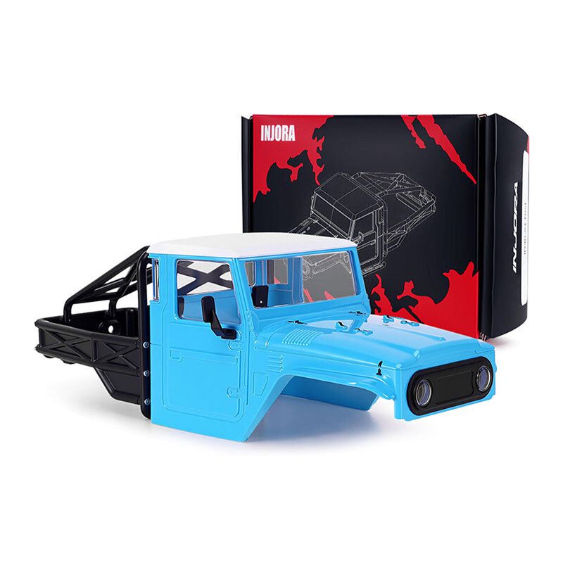 INJORA 1/24 IR40 Rock Crawler Hard Body, Blue, 1/24 Axial SCX24