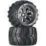 Hatchet MT 3.8" Mounted 1/2" Offset  Tires, Chrome (2)