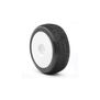1/8 Impact Ultra Soft Pre-Mounted Tires, White EVO Wheels (2): Buggy