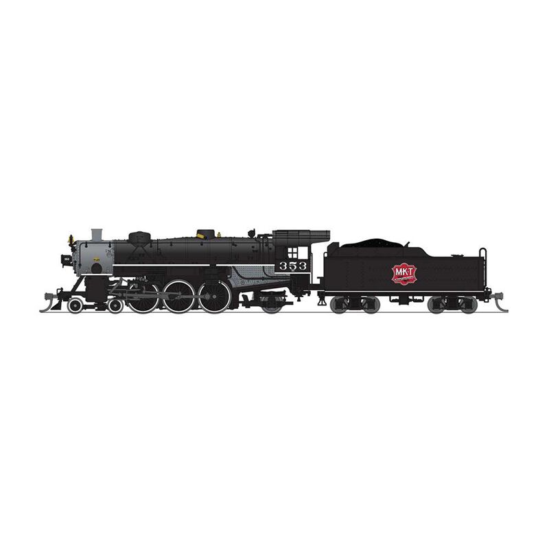 N Light Pacific 4-6-2 Steam Locomotive, MKT 353, with Paragon4