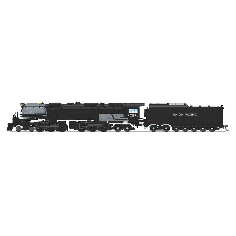 N Challenger 4-6-6-4 Locomotive with Oil Tender and DCC & Sound, Black & Graphite, UP #3985 Excursion
