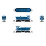 EMD SW7 Switcher, Union RR 703, Blue & White, Paragon4 Sound/DC/DCC, N