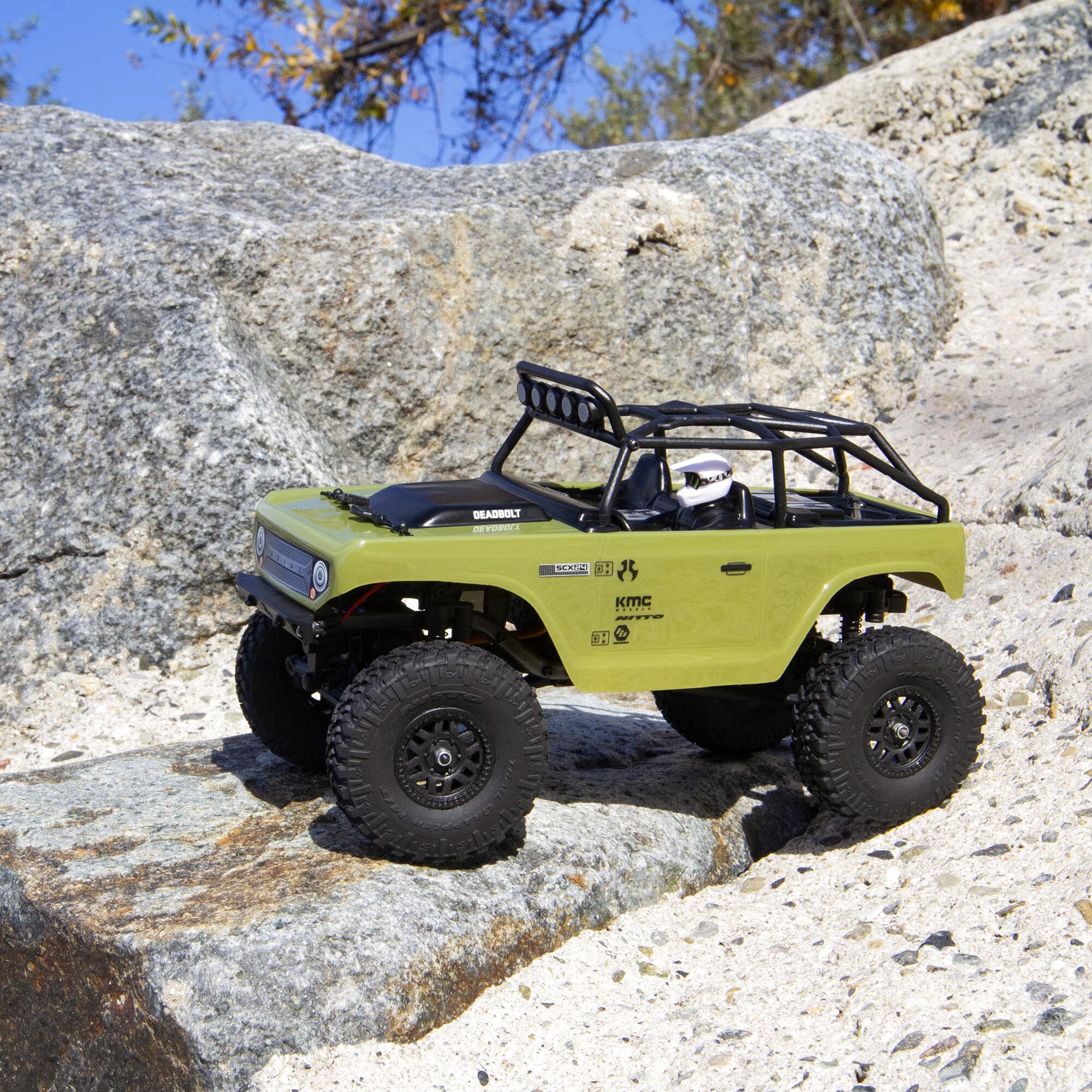 1/24 SCX24 Deadbolt 4WD Rock Crawler Brushed RTR, Green 1/24 SCX24 Deadbolt 4WD Rock Crawler Brushed RTR, Green
