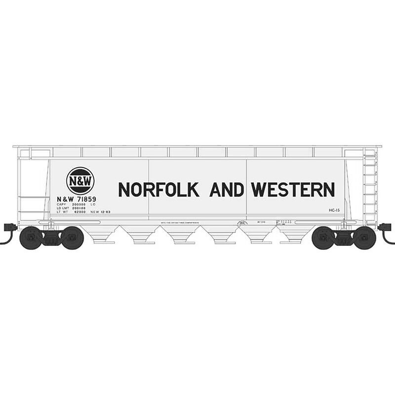 N Scale Cylindrical Hopper Norfolk & Western 71859