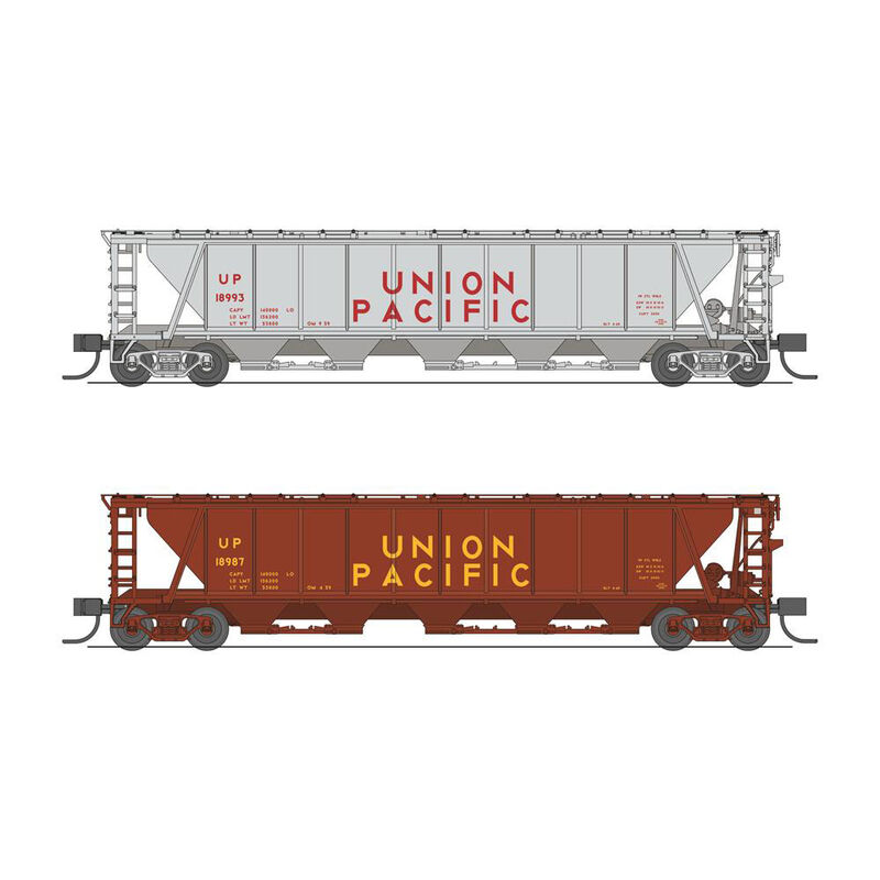 N H32 Covered Hopper, UP (2-pack)