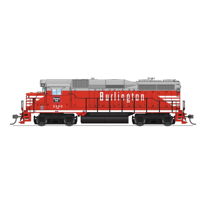 HO EMD GP30, BN 2250, Chinese Red w/ BN patch, No-Sound/DCC-Ready