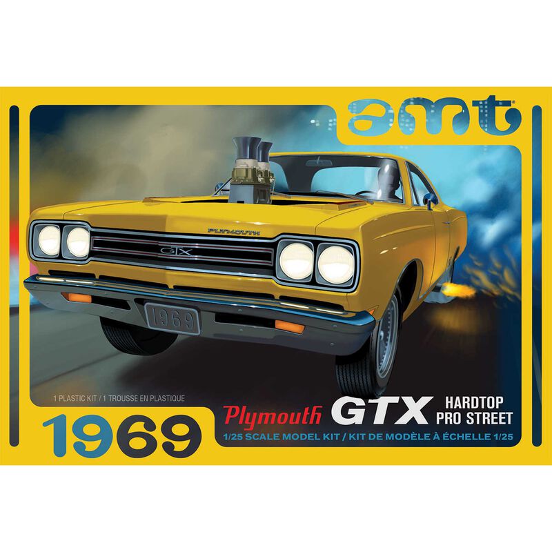 1/25 1969 Plymouth GTX Hardtop Pro Street Model Kit