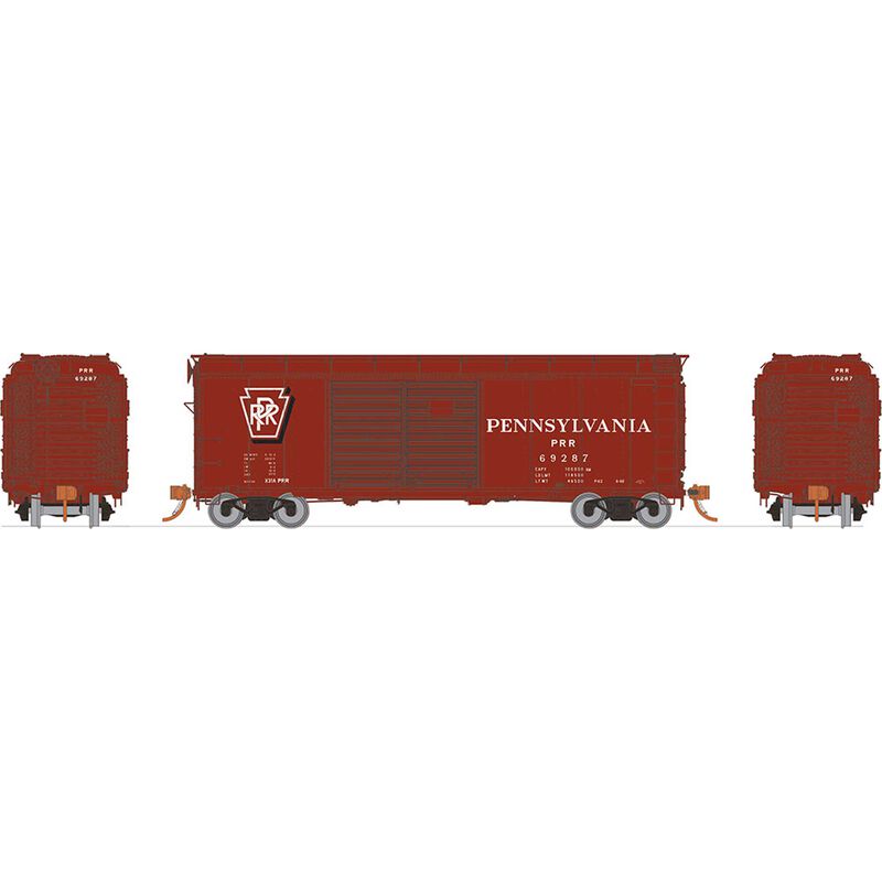 HO X31A Boxcar Double Door PRR Shadow (6)