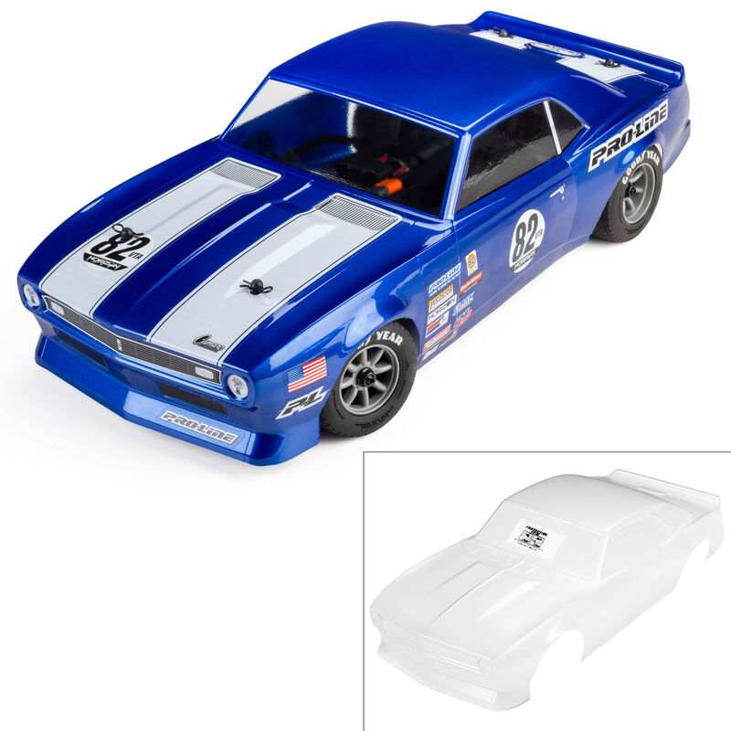 Pro-Line Racing 1/12 Pre-Cut 1968 Chevy Camaro Clear VTA Body: Losi NASCAR&reg; Race Car