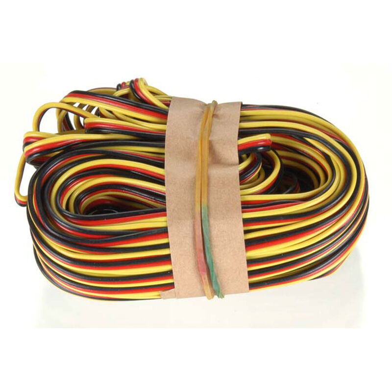 Servo Wire: 50' 3-Color Heavy Gauge
