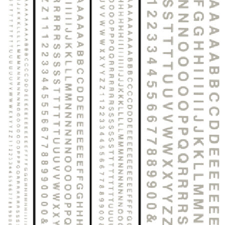 Woodland Scenics Dry Transfer Letters – Kurze Römische Buchstaben, Schwarz, Verschiedene Größen