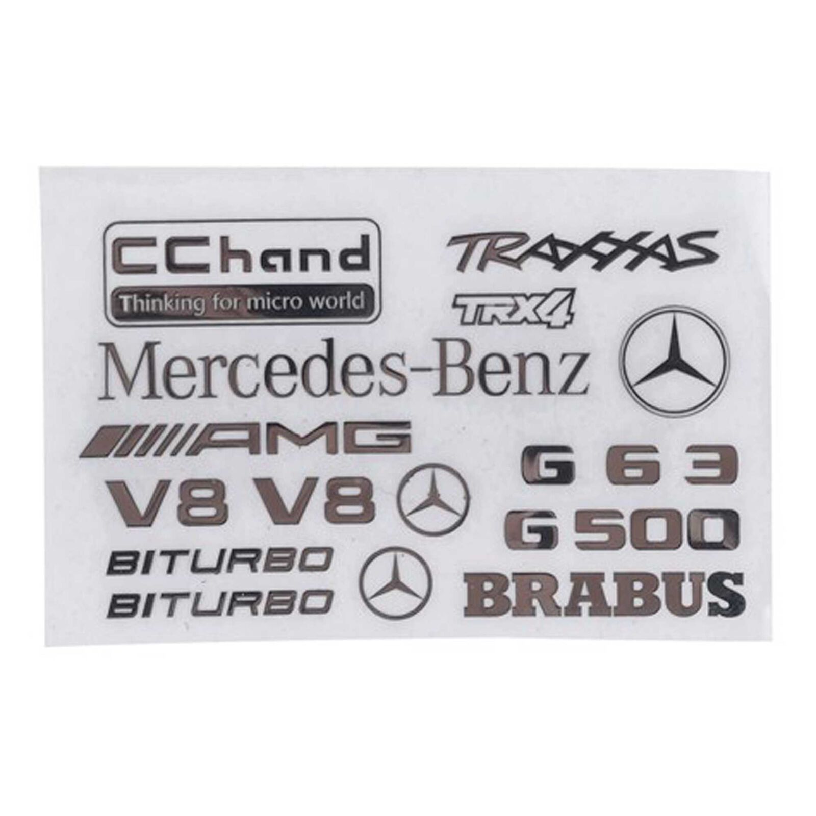 Logo Decal Sheet: TRX-4 Mercedes-Benz G-500
