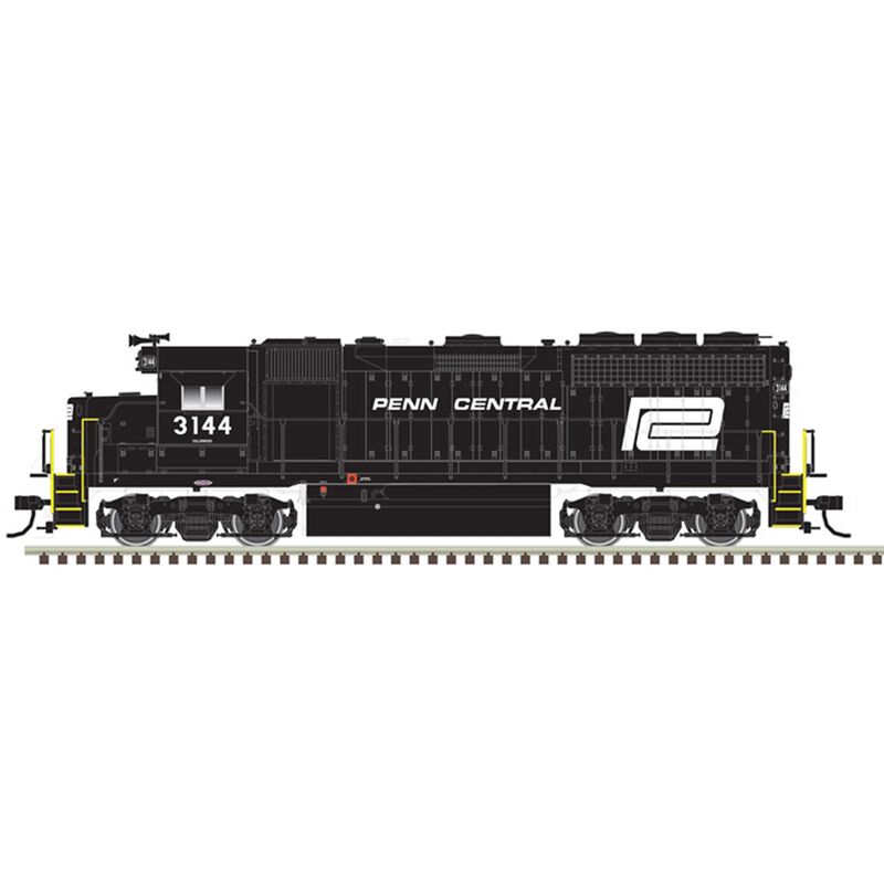 N GP 40 Loco Penn Central 3144, Black/White