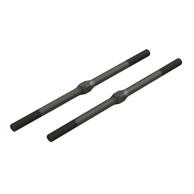 Steel Turnbuckle, M4 x 95mm Black (2)