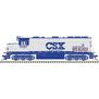 HO GP40-2 with DCC & Sound CSX* (Red Block) #6387