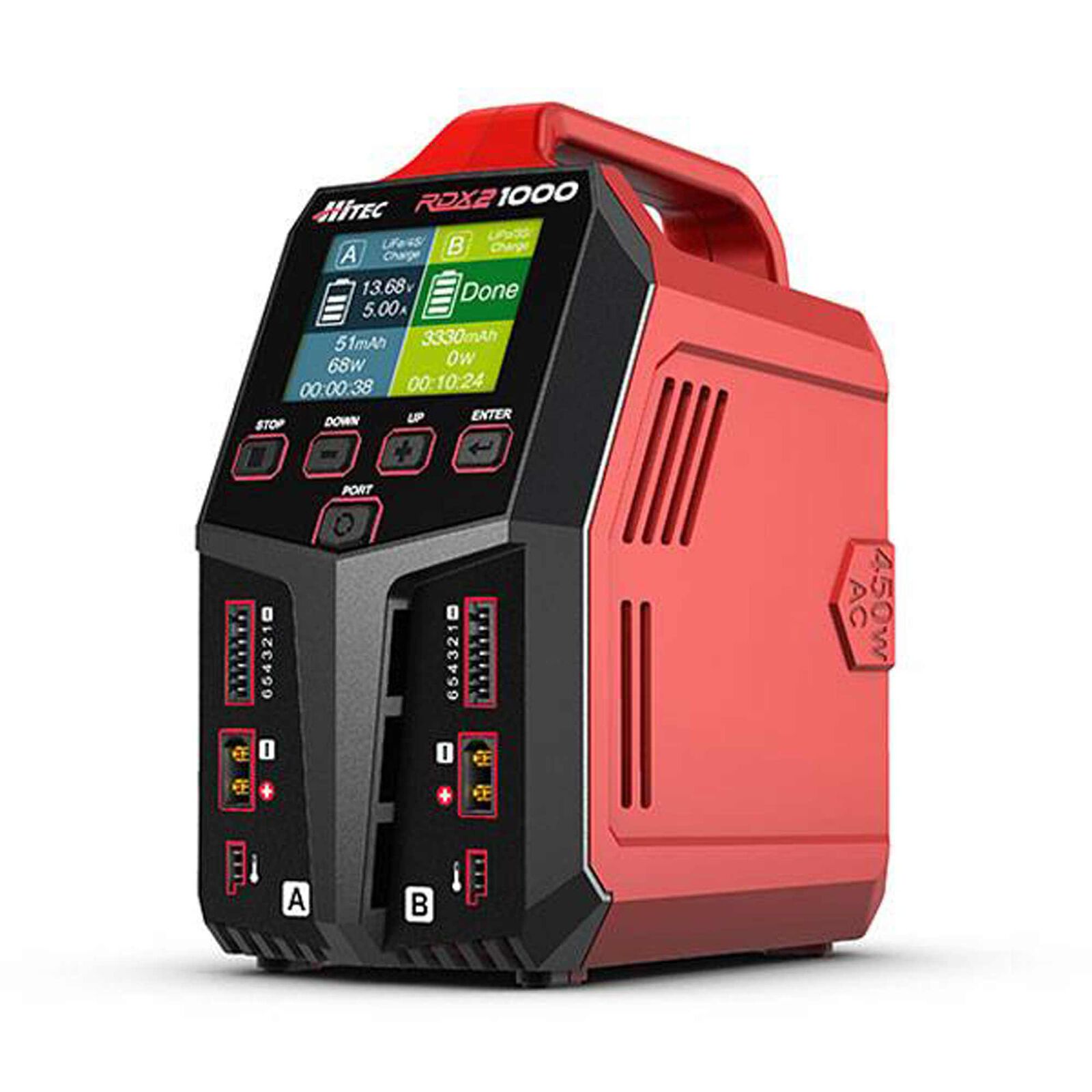 Hitec RCD Inc. RDX2 1000 AC / DC Dual Port Charger / Power Supply ...